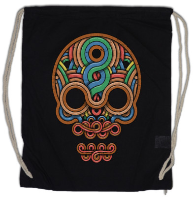 INCA SKULL Turnbeutel Inka Mayans Aztecs Indians Sugar Native Tribes