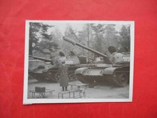 USSR 1950-th Soviet officer near tank. Real photo Red Army, military