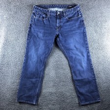 Bonobos Jeans Men's Size 37x29* Blue Straight Leg Organic Cotton Stretch Denim