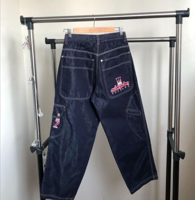 Dada Supreme Damani jeans, vintage baggy, shiny, silver Dada Supreme Damani jeans, vintage baggy, shiny, silver