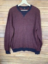 J Crew Mens XL Striped Sweater 100 Cotton Crewneck Long Sleeve