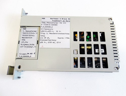 H&B Hartmann & Braun TEU 315 TEU315/315-Ex1 P 11335-0-1225080 -used- - Picture 5 of 5