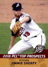 2018 Pacific Coast League Top Prospects Choice 26 Jimmy Sherfy Camarillo CA Card