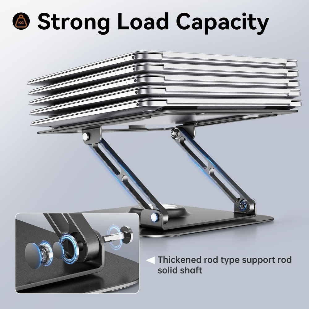 Adjustable 360° Rotating Ergonomic Laptop Stand for Desk