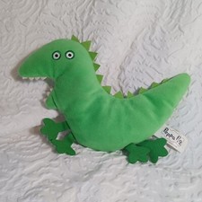 Peppa Pig George's Mr Dinosaur Green Flat ABD Ltd Stuffed Animal Plush 7"
