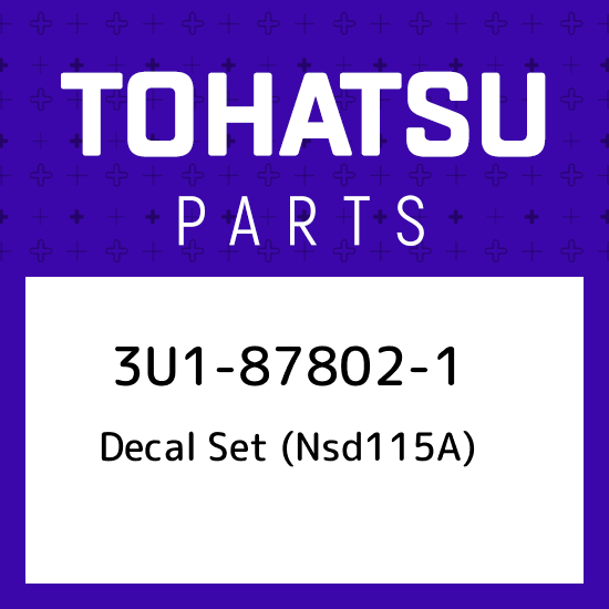 3U1-87802-1 Tohatsu Decal set (nsd115a) 3U1878021, New Genuine OEM