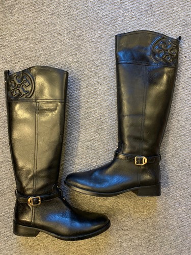 tory burch black booties
