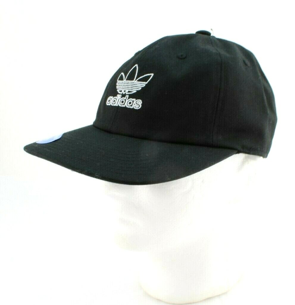 New ADIDAS Original Unstructured Black / White Logo Adjustable Fit