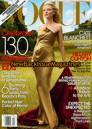 Vogue 12/09,Cate Blanchett,Daria Werbowy,Ivanka Trump,Lily Cole