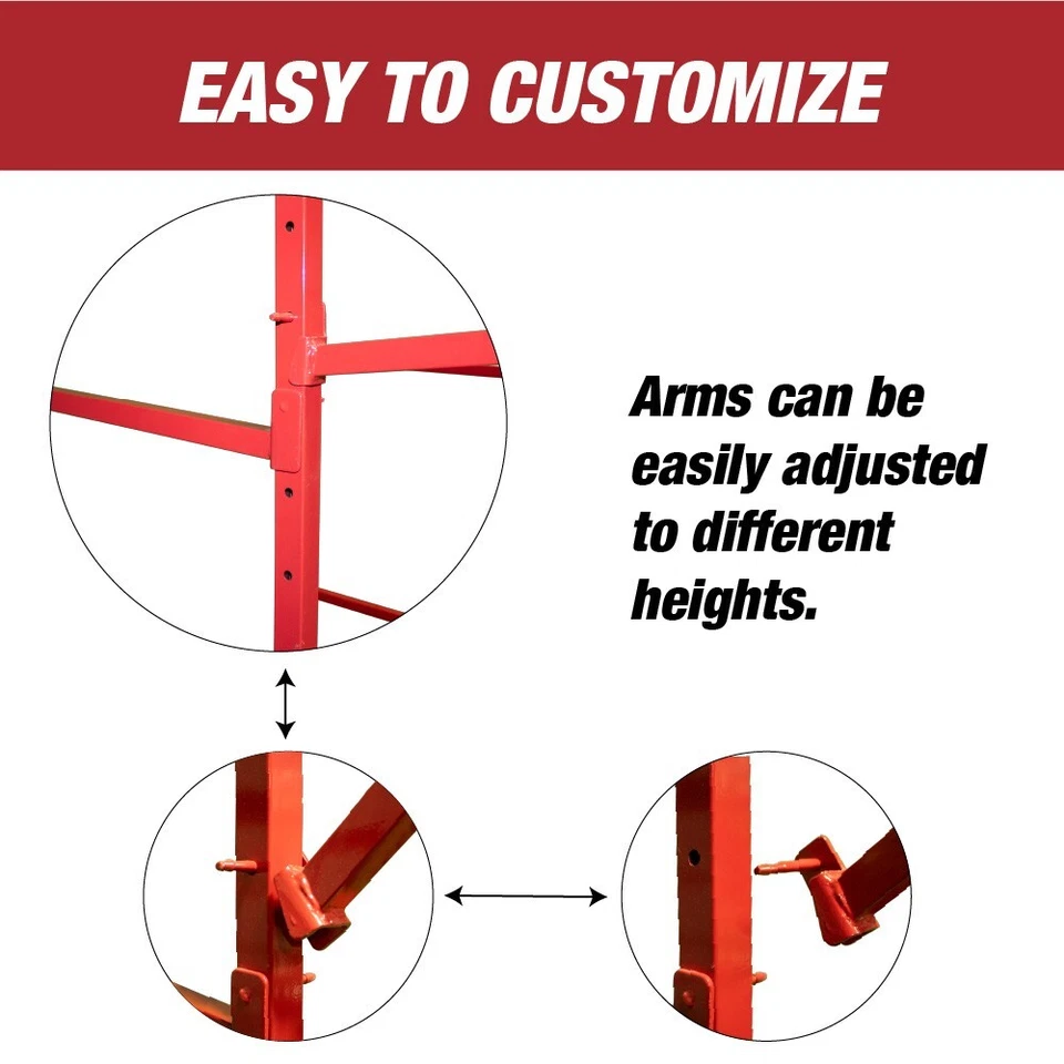 Floor Mobile Bumper Storage Rack - Double Sided Bumper Storage Rack - (1685) - Image 4 of 4