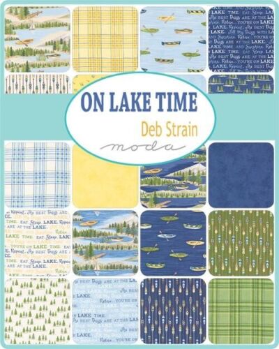 On Lake Time Jelly Roll® 56120JR Moda Precuts 100% cotton fabric quilt strips - Picture 2 of 3