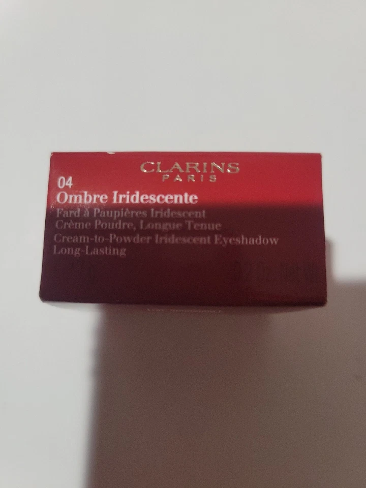 Clarins Ombre Iridescente Cream To Powder Eyeshadow 04 Silver Ivory NIB - Image 4 of 4