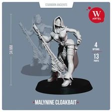 Malynine Cloakbait 28mm Miniature Imperial Assassin 28mm