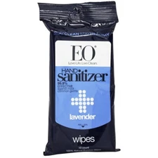 EO Products Hand Sanitizer Wipes Lavender, 10 Wipe(s)