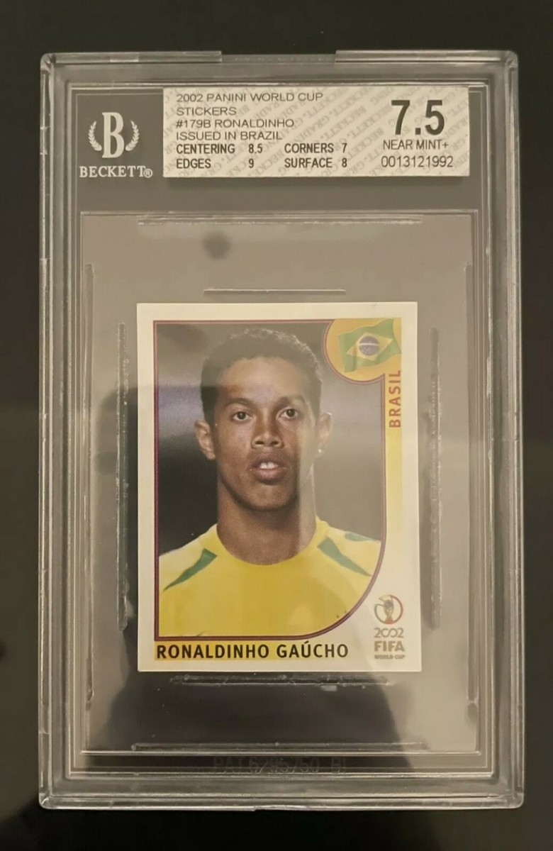 Ronaldinho Brazil 2002 Sticker card Panini WC World Cup Korea #179