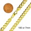 thumbnail 5 - 14k Gold over 925 Sterling Silver Curb Cuban Mens Women Chain Necklace All Sizes