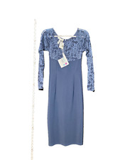 Christies a Porter Women's Navy Scoop Neck Sleeveless Midi Dress Size 42 NWT