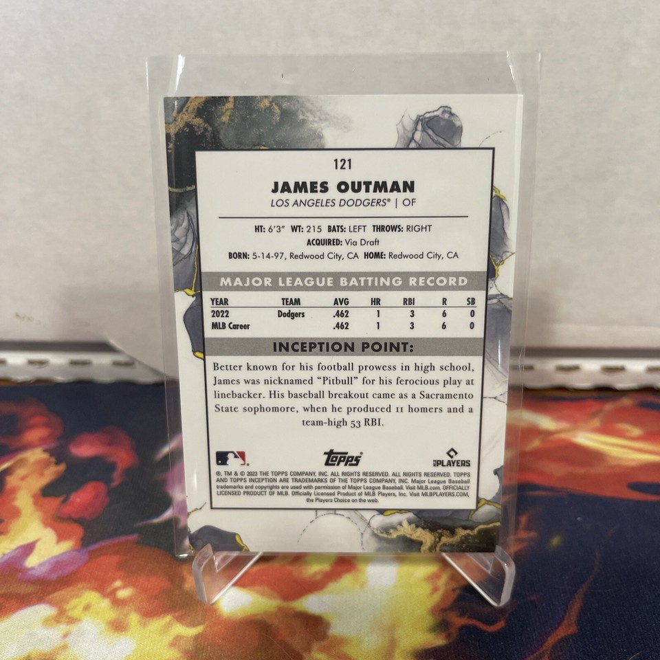 2023 Topps Inception Base 121 James Outman - Los Angeles Dodgers RC | eBay