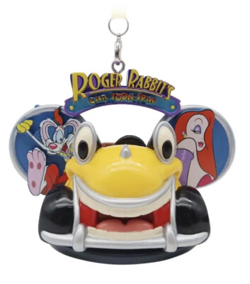 Disney Roger Rabbit's Car Toon Spin Christmas Holiday Mickey Ear Hat Ornament
