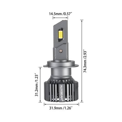 4x H7 LED Headlight Bulbs Kit For Hyundai Sonata 2011-2014 High Low Beam CANBUS - Foto 10 di 12