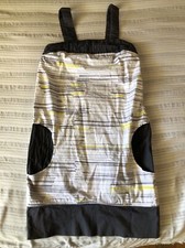 GO INTERNATION ladies Size 1 Dress Pleated POCKETS 100% Cotton