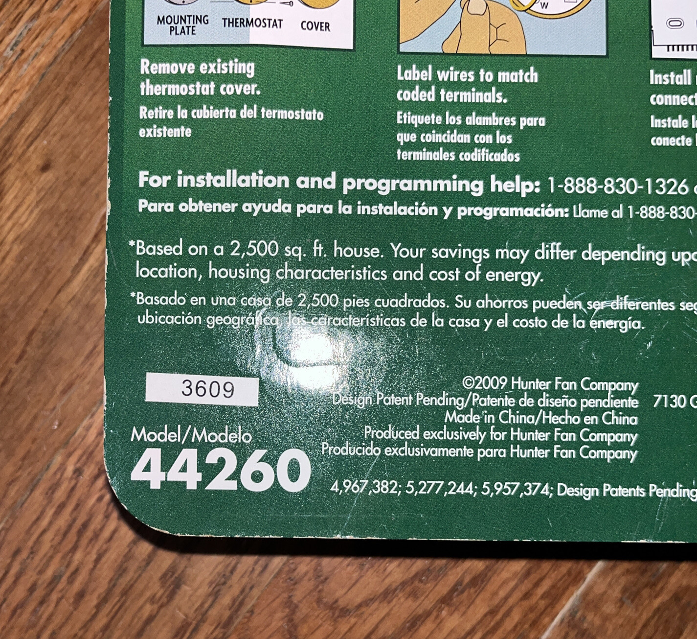 Hunter 44260 Set and Save 5+1+1 Programmable Thermostat White New Sealed 49694442604 eBay