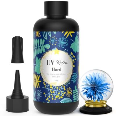 Wayin 200g UV Resin -Upgrade Ultraviolet Epoxy Resin Crystal Clear Hard Glue 