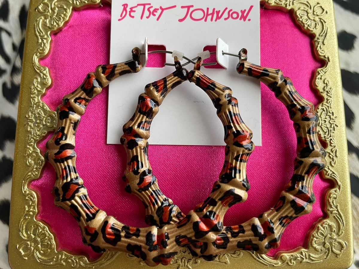 Betsey johnson hotsell hoop earrings