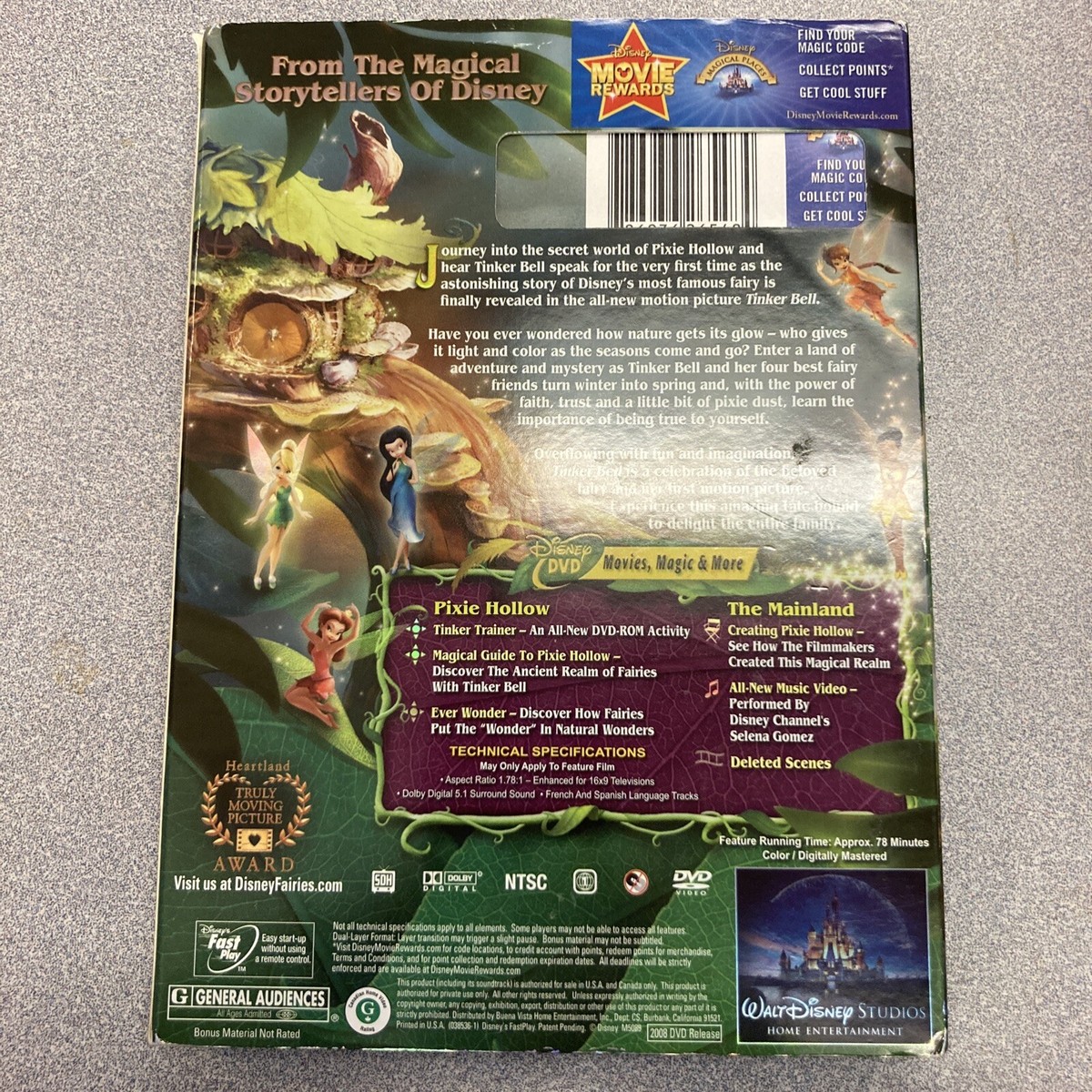 Tinker Bell (DVD, 2008) 786936265484| eBay
