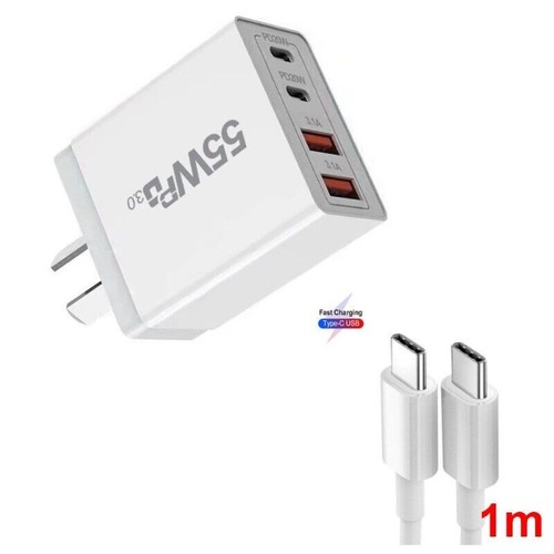 20-55W PD Fast Wall Charger Adapter Type C USB-C Cable For iPhone 14 Samsung S23 - Picture 60 of 66