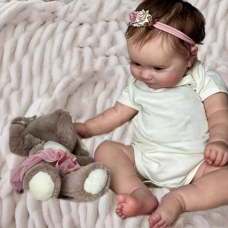 Reborn baby deals girl with hair