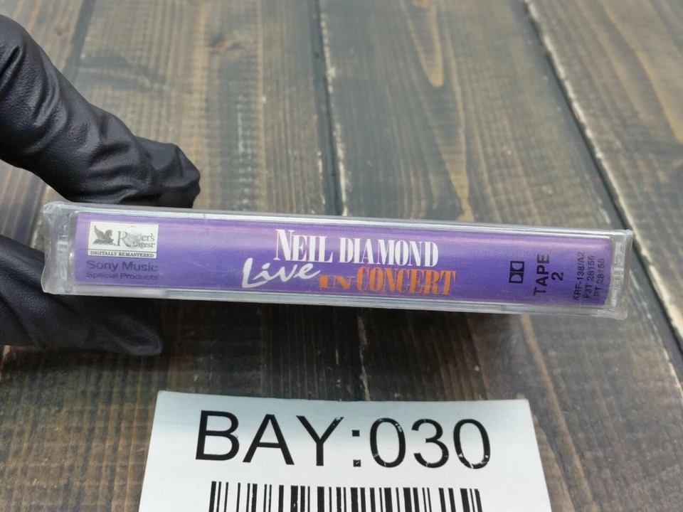 SEALED NEW - Neil Diamond Live In Concert BRAND NEW CASSETTE TAPE - Image 4 of 4