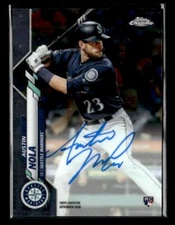 2020 Topps Chrome #RA-AN Austin Nola Rookie Auto Seattle Mariners