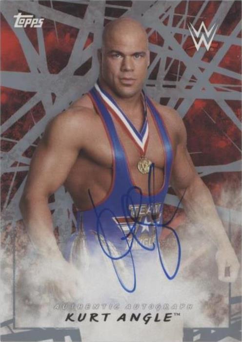 2018 Topps WWE Road to Wrestlemania - Kurt Angle #A-KUA - 1 of 1