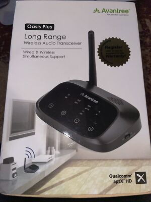 aptX HD Long Range Bluetooth Transmitter Receiver TV Audio Optical AUX RCA