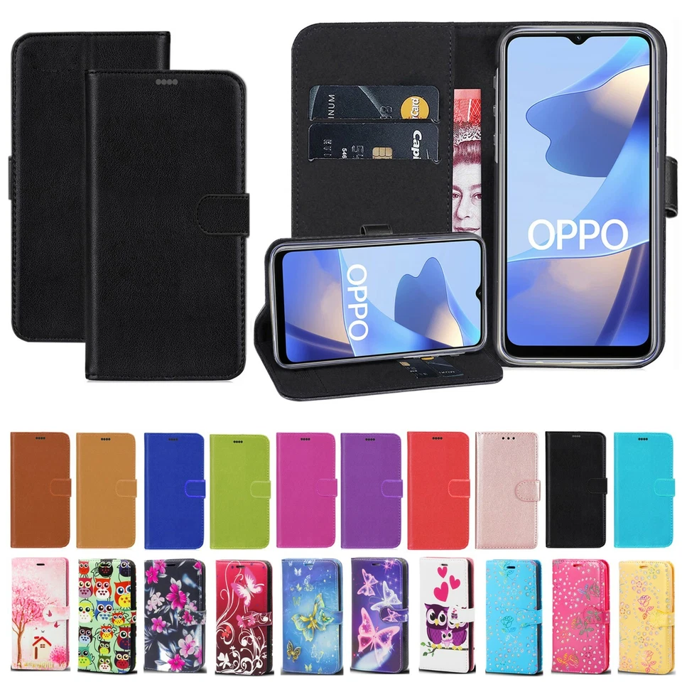 Magnetic Leather Case For OPPO A16 A16S A54s Shockproof Stand Wallet Flip Cover