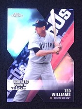 Ted Williams 2020 Topps Chrome Decade of Dominance Die-Cut Refract DOD-5 Red Sox