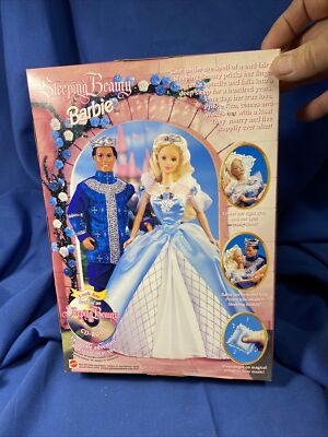 1998 Sleeping Beauty Barbie Doll *Magically open & closes Eyes