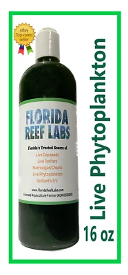 LIVE Phytoplankton Premium Reef Blend - 16oz - Florida Reef Labs® - FAST SHIP!