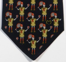 Blue Tennis MILA SCHON Silk Tie