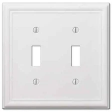 White Chelsea Switch Plate Cover Wallplate