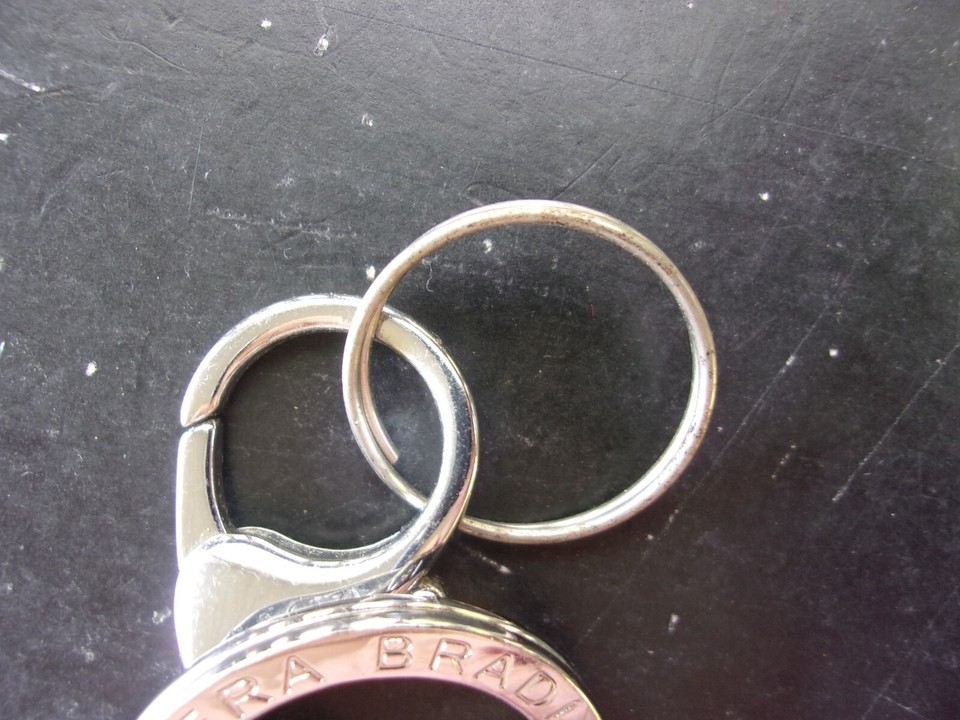 NEW Vera Bradley Floral Fiesta (Watercolor) Loop Keychain Snap Closure