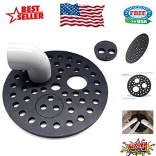Heavy-Duty 6.5-Inch Floor Drain Cover - Durable Cast Iron with Integrated Ports