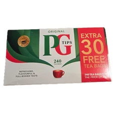 240 Original PG TIPS Non Pyramid Tea Bags from Great Britain