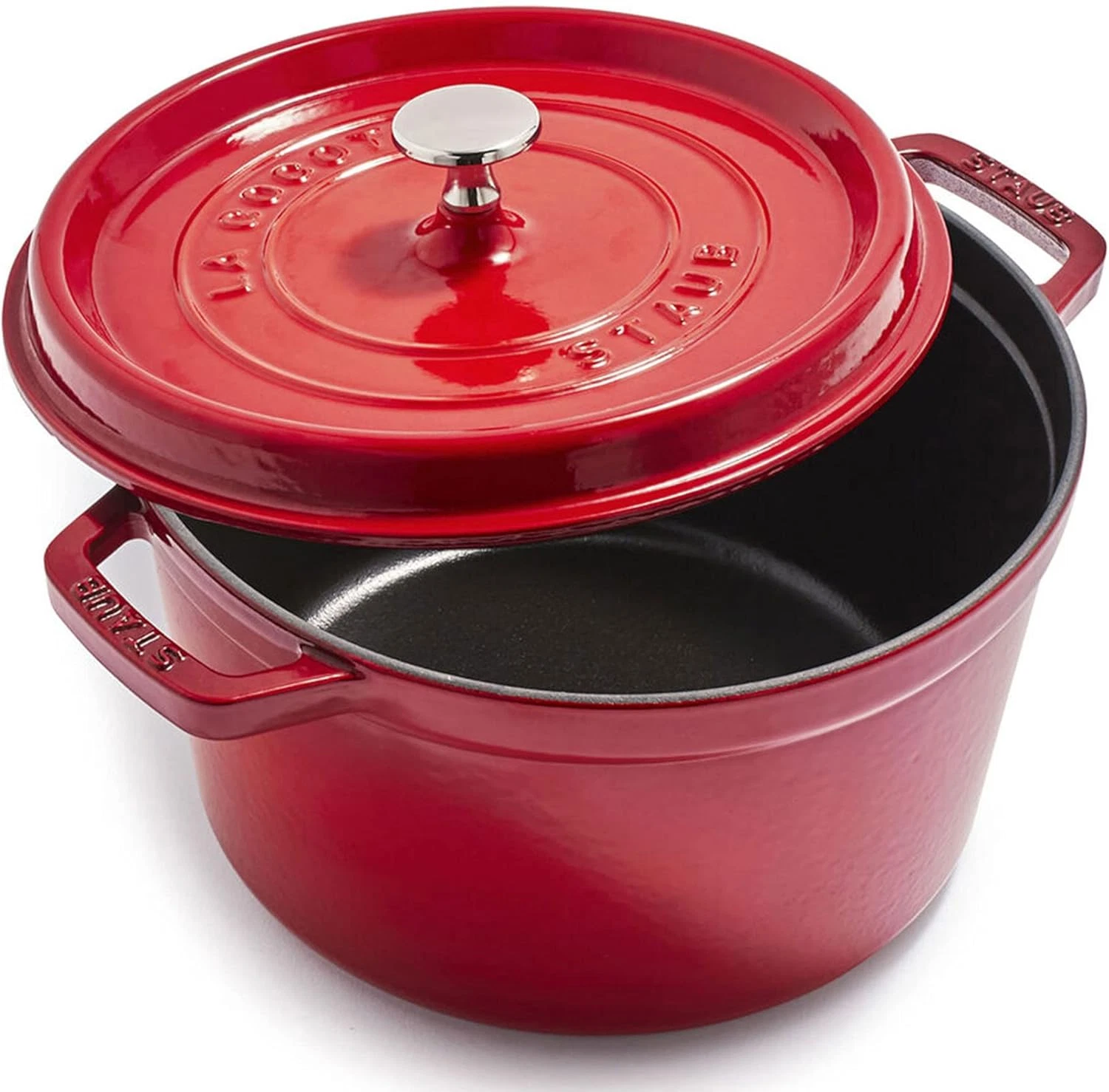 5-Qt French Cherry Cast Iron Dutch Oven Cocotte, Serves 5-6
Opens in a new window or tab