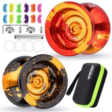 MAGICYOYO N11 Yoyo Professional Yoyo for Kids, Pack of 2 Metal Yoyos, Unresponsi