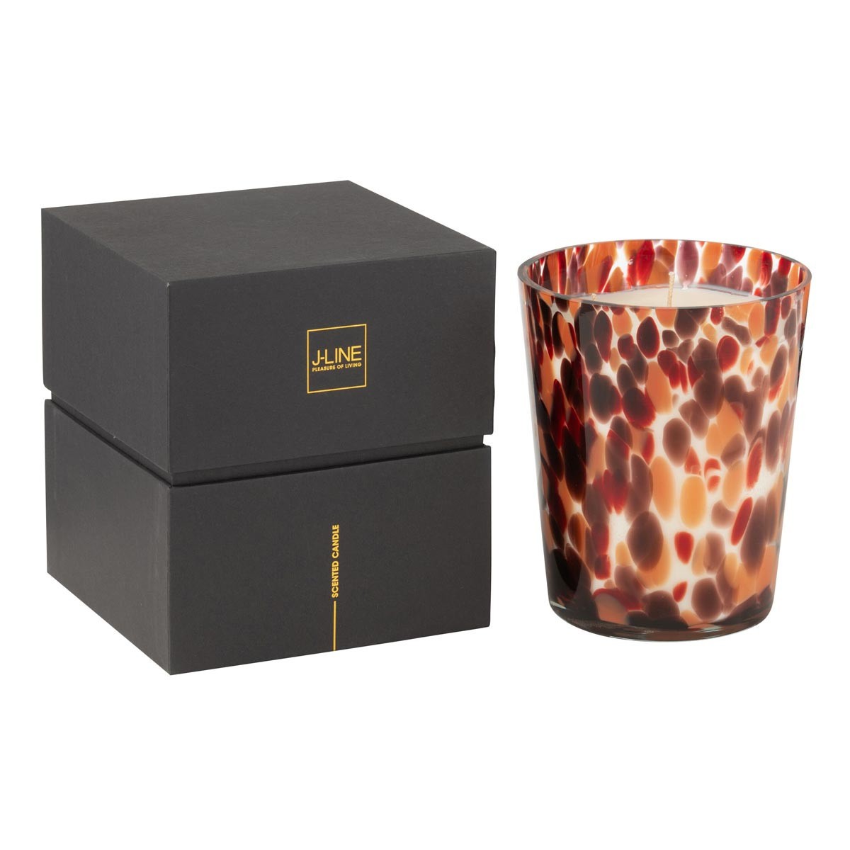Bougie parfumée Noa boisée grand format de 17cm pour décoration