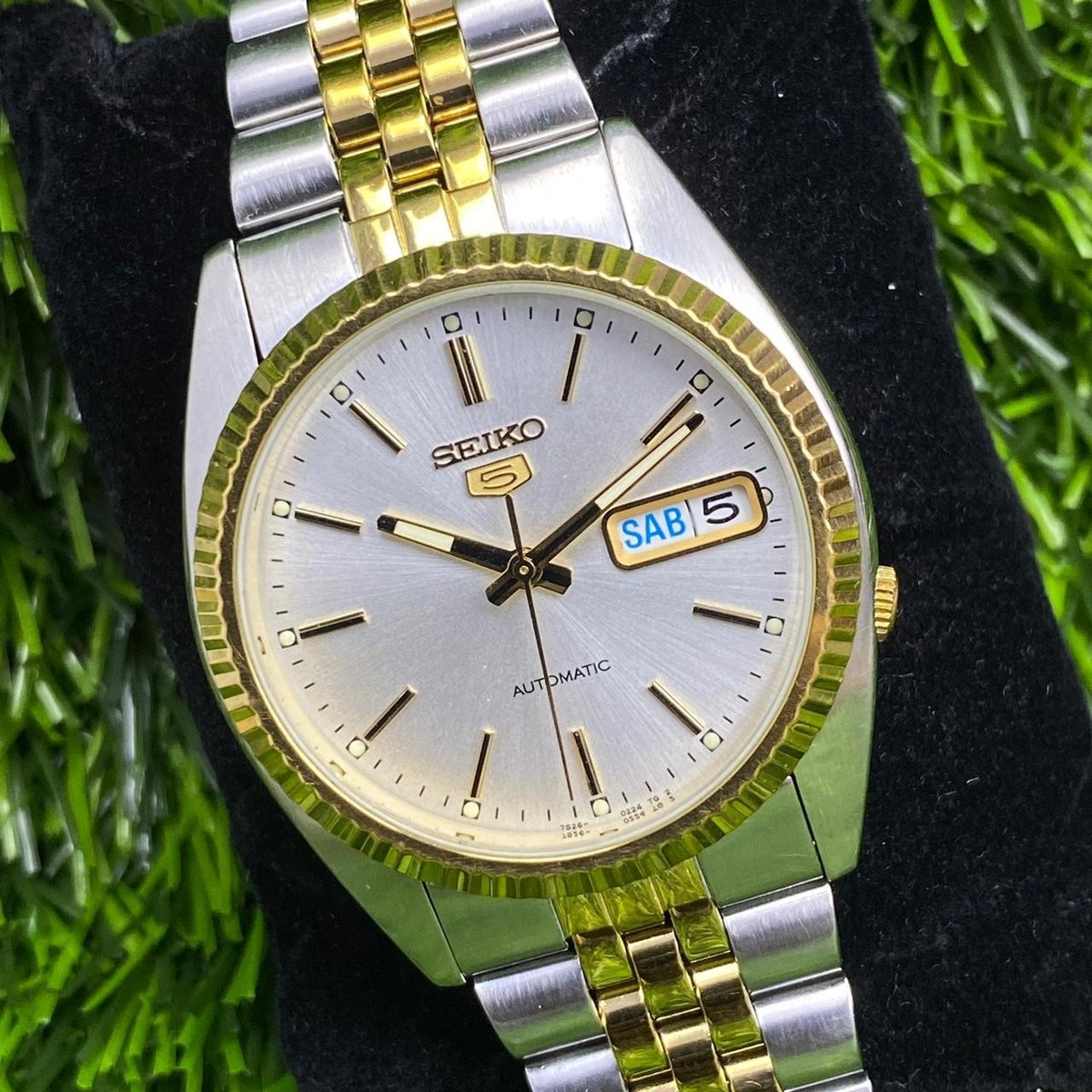 Rare Seiko President SNXJ90 AUtomatic 7S26-0500 white dial watch