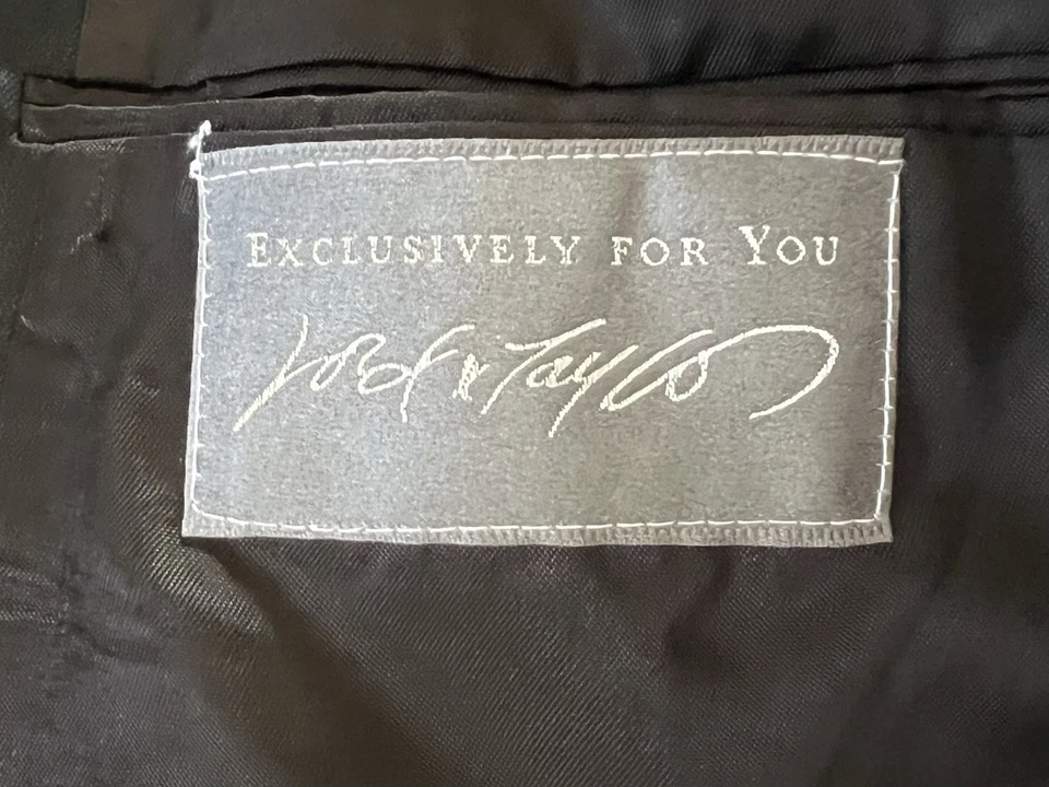 VTG Lord & Taylor Blazer Jacket Double Breasted 90s Black Classic Business 42L - Image 3 of 4