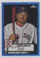 2021 Chrome Platinum Anniversary Blue Mini-Diamond Refractor Kevin Millar 8p0